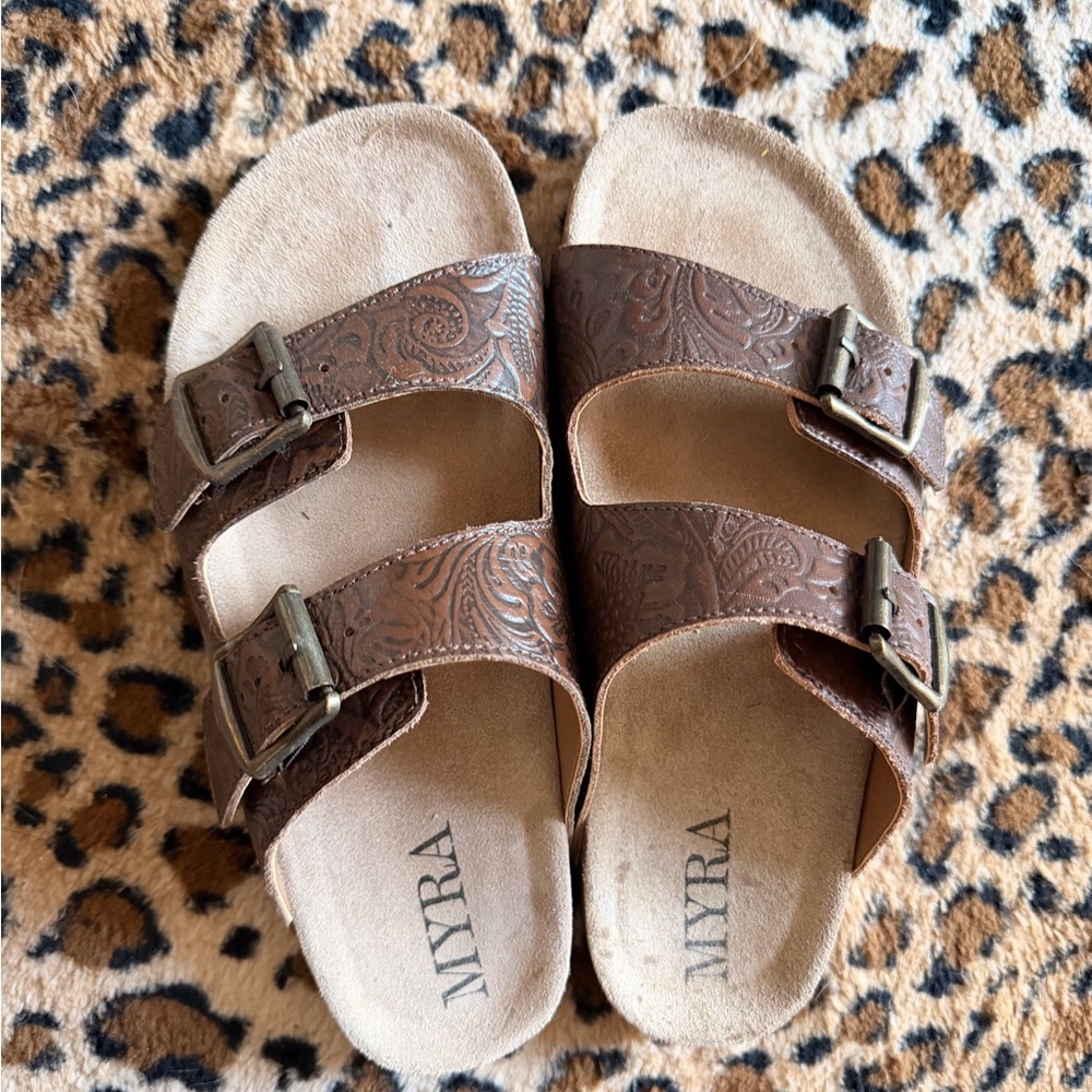 Myra Tooled Sandals